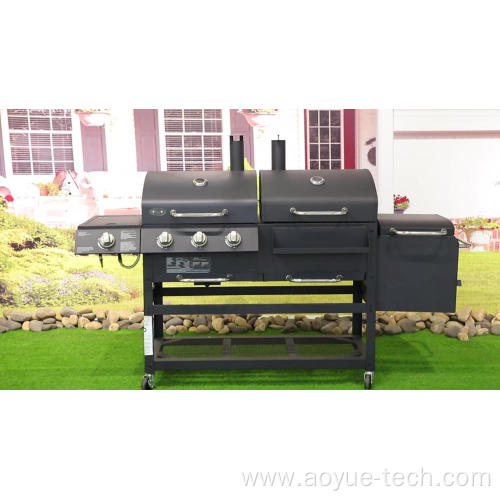 Large Gas and Charcoal Grill Combo